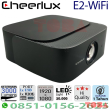 LCD PROYEKTOR CHEERLUX E2 WIFI FHD 1920 X 1080 3000 LUMENT - PRY-CHE-E2WF30