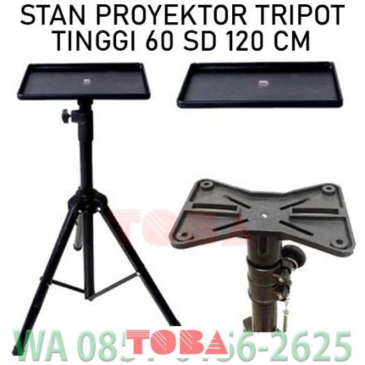 MEJA PROYEKTOR TRIPOD UNIVERSAL 60-120CM HITAM - MJP-CHE-60120C