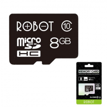 MEMORY CARD MICRO SD ROBOT 8GB NON ADAPATER C10  - MRB-8C1-0N40MB