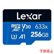 MICRO SD CARD LEXAR 256 GB 633X UHS-I C10 - 100MBPS - NON ADAPTER - MSL-256-633100
