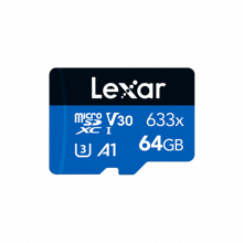 MICRO SD CARD LEXAR 64GB 633X UHS-I C10 - 100MBPS - NON ADAPTER - MSL-64G-633100