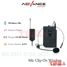 MICROPHONE WIRELESS ADVANCE MIC-500 CLIPON - MCW-ADV-MIC500