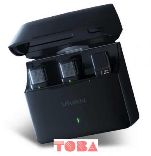 MICROPHONE WIRELESS VIVAN VWA-V9C HITAM DUAL MIC - MWC-VVV-WAV9TC