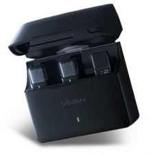 MICROPHONE WIRELESS VIVAN VWA-V9C HITAM DUAL MIC - MWC-VVV-WAV9TC