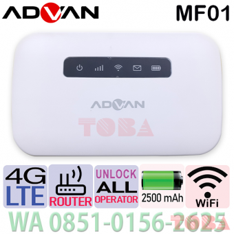 MODEM MiFi ROUTER ADVAN MF01 4G ALL OPERATOR 150MBPS BATTREY 2500mAh - MDM-ADV-MF01AP