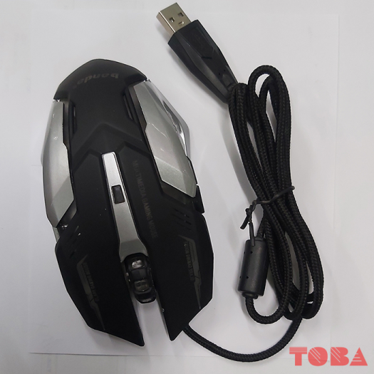 MOUSE GAMING  BANDA SIERRA G1 3600DPi BLACK - MSG-BAN-XiEG1B