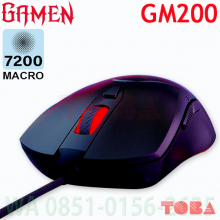 MOUSE GAMING GAMEN GM200 7200DPi MACRO HITAM - MKG-GMN-GM200B