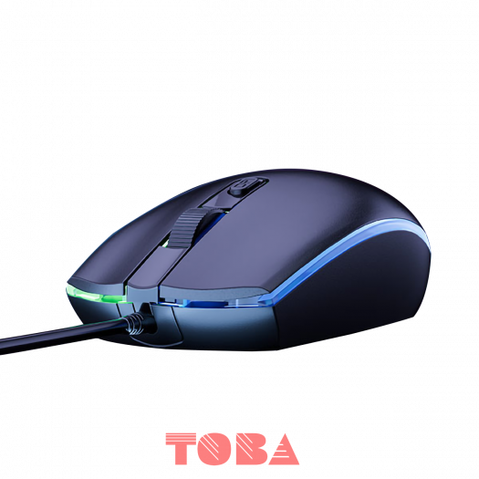MOUSE ROBOT M130 COLOR FULL LED 800 1200 1600 DPi KABEL - MSK-RBT-M130BK