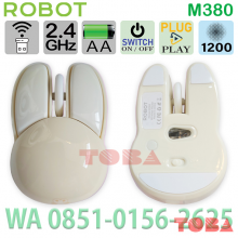 MOUSE WIRELESS ROBOT M380 RABIT SILENT KLIK CREAM - MSW-RBT-M380BG