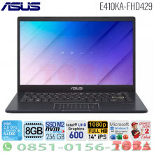 NOTEBOOK ASUS VIVOBOOK E410KA-FHD429 INTEL N4500  MEMORY 8GB - SSD 256GB , 14 INCH - BLACK - E41-0KA-FHD429