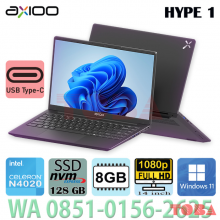 NOTEBOOK AXIOO HYPE 1 N1469P0ET N4020 - DDR4 8 GB - SSD 128GB - WINDOWS 11 - FHD 14 INCH - BLUE - NBA-MH1-P0ETB8