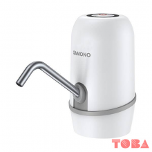 POMPA AIR GALON SAMONO SW-CQ03 BATTREY 1200mAH RECHARGE - PUTIH / BIRU - SMN-PDA-SWCQ03