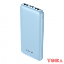 POWER BANK ROBOT RT12 10.000mAh BLUE DUAL INPUT - PWB-RBR-T12106