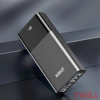 POWER BANK ROBOT RT22 20.000 mAh - HITAM DUAL INPUT - PWB-RBT-T2220B