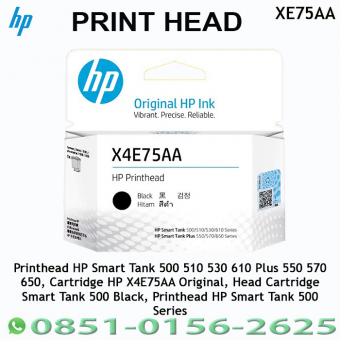 PRINT HEAD PRINTER HP BLACK X4E75AA UNTUK SMART TANK SERIES GT53 - PHH-PBX-4E75AA