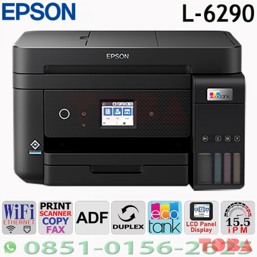 PRINTER EPSON ECOTANK L6290 A4 WIFI - PRINT - SCAN - COPY - FAX - ADF - PRN-EPS-L6290M
