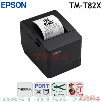 PRINTER EPSON KASIR TM-T82X-II 422 M352C USB + RJ45 AUTO CUTTER - PET-MT8-2XiiUL