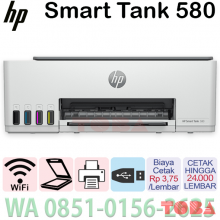 PRINTER HP SMART TANK 580 PRINT SCAN COPY WIFI - PRN-HPS-T580MW