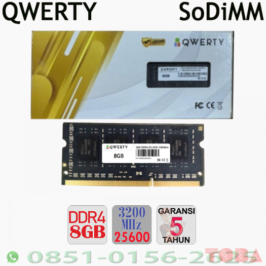 QWERTY SODIMM DDR4-8G 3200MHZ 25600 - SDM-QWE-D48P32