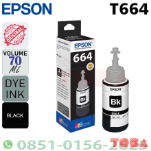 REFILL INK TINTA PRINTER EPSON STYLUS T664100 BLACK  L100 L200 - REF-EPS-T6641B