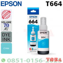 REFILL INK TINTA PRINTER EPSON STYLUS T664200 CYAN L100 L200 - REF-EPS-T6642C