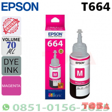 REFILL INK TINTA PRINTER EPSON STYLUS T664300 MAGENTA L100 L200 - REF-EPS-T6643M