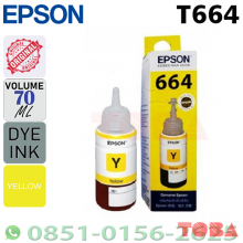 REFILL INK TINTA PRINTER EPSON STYLUS T664400 YELLOW L100 L200 - REF-EPS-T6644Y