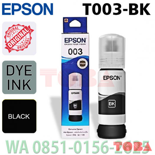 REFILL INK TINTA PRINTER EPSON T003 BLACK - REF-EPS-T003BK