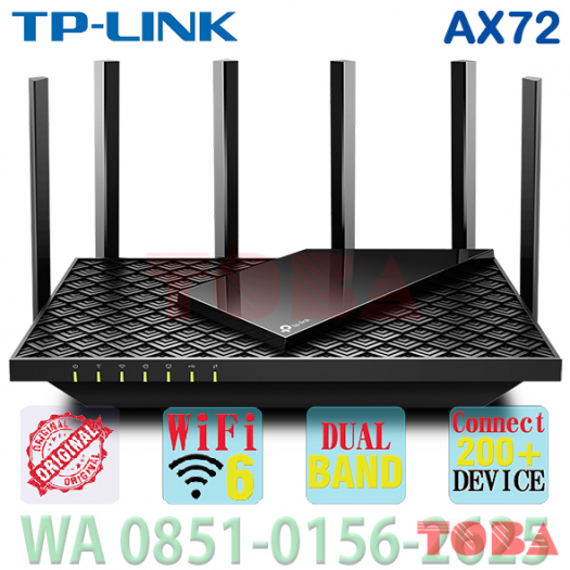 ROUTER TP-LINK ARCHER AX72 X5400  DUAL BAND UP TO 5400Mbps 6 ANTENA - WRT-TPL-ACAX72