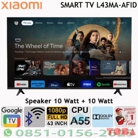 SMART TV XIAOMI A 2025 43 INCH L43MA-AFiD