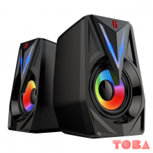 SPEAKER GAMEN GS1 DOUBLE PORT INPUT RGB 6 WATT 2.0 - HITAM - SPK-GMN-GS216W