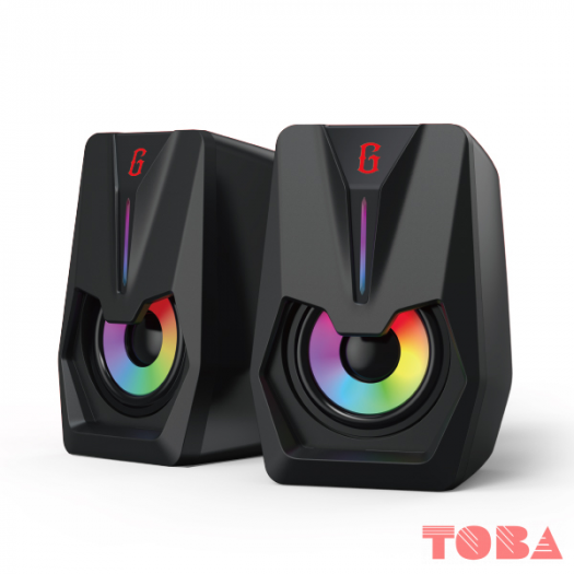 SPEAKER GAMEN GS2 6WATT RGB - Hitam - SPK-GMN-GS26WB