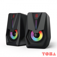 SPEAKER GAMEN GS2 6WATT RGB - Hitam - SPK-GMN-GS26WB