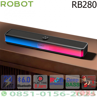 SPEAKER ROBOT RB280 SOUNDBAR BT 6.0 20W RGB - SPK-RBT-RB280B