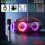 SPEAKER ROBOT RB600 DOULBE 3INCH RGB KARAOKE + MIC BR 5.3 IPX5 - SPK-RBT-RB600B