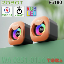 SPEAKER ROBOT RS180 2.0 4 WATT RGB YELLOW - SPK-RBT-RS180Y