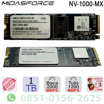 SSD M2 NVME 1TB MIDASFORCE LIGHTING MAX  PCiE - SSD-NVM-E1TBMF