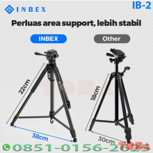 STAND TRIPOT CAMERA INBEX TINGGI 210 CM TANPA HOLDEL - BRC-TRP-INB210