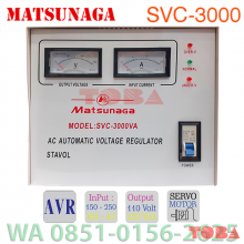 STAVOLT MATSUNAGA SERVO MOTOR SVC-3000VA - STV-MNS-VC3000