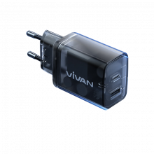 TRAVEL CHARGER VIVAN POWER 30 T 30 WATT BLACK - TCH-VVN-P30TKB