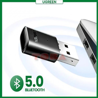 USB BLUETOOTH 5.0 UGREEN HOOK CM390 - TUTUP TRANSPARAN - DUB-U50-CM390T