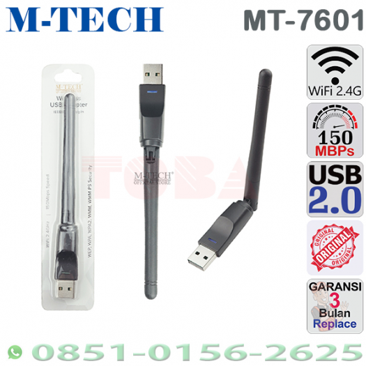 USB WIFI M-TECH MT7601 150MBPS  2.4GHZ ANTENA 2DB - WFU-MTC-MT7601