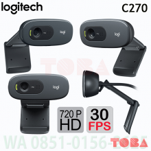 WEB CAMERA LOGITECH C270 HD 30FPS - AUTO FOCUS - WCM-LOG-C270HD